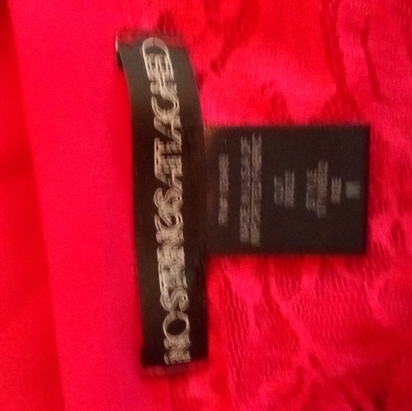 No Strings Attached M Red Blouse Top - Picture 3 of 6